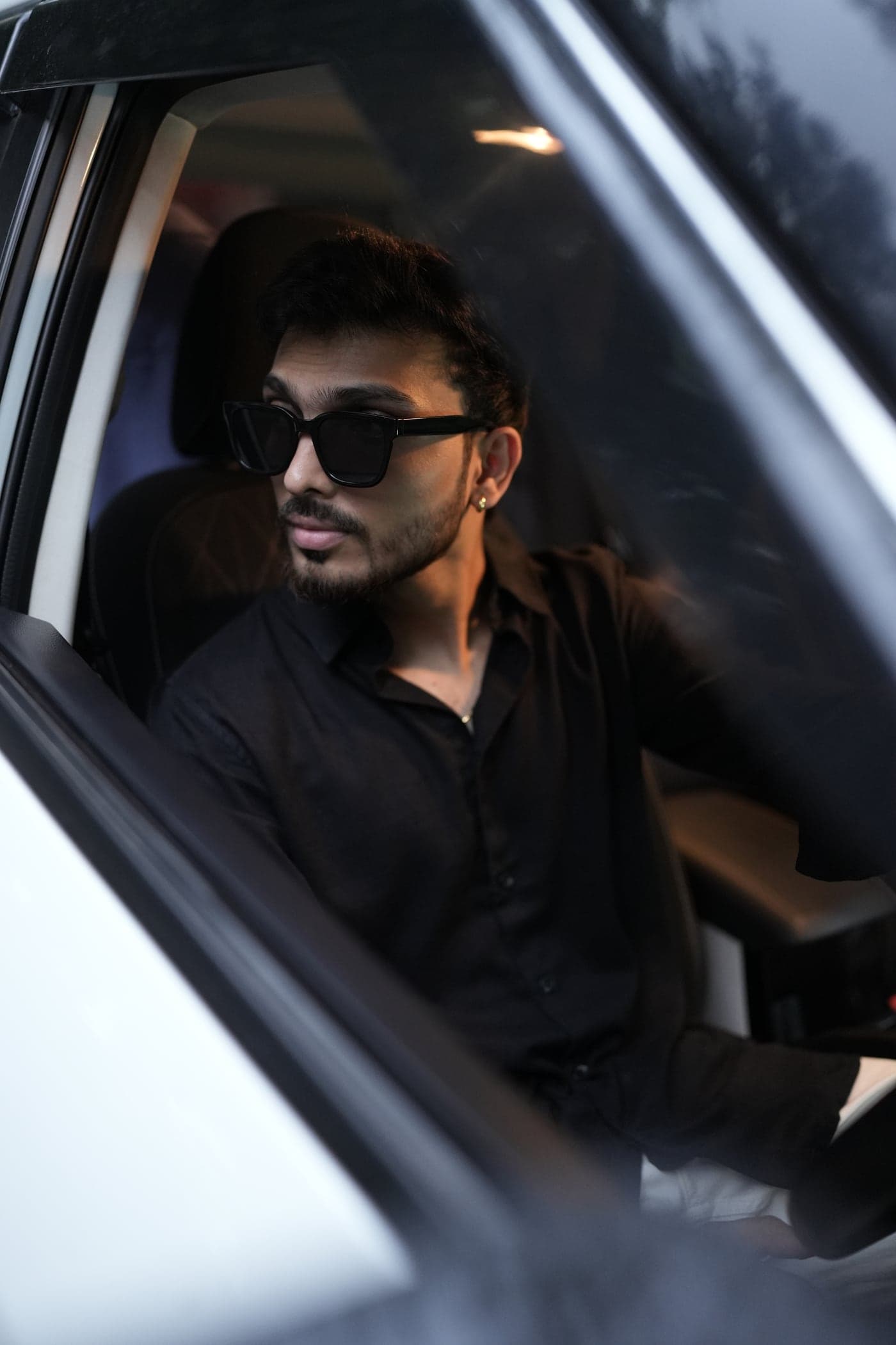 Zero818 linen shirt in golden hour light